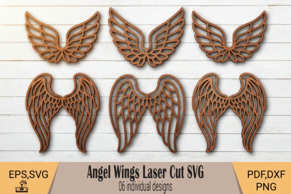 Download Angel Wings Wall Decor Laser Cut SVG - Wall Collection