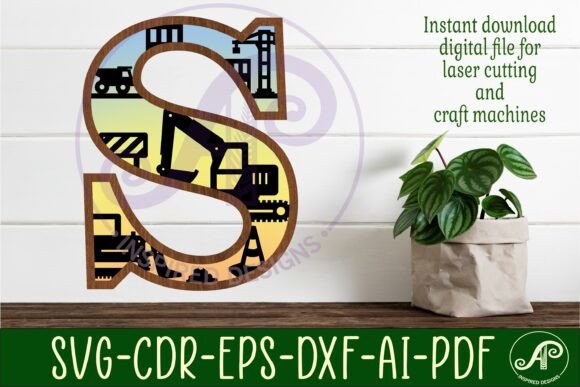 Download Construction Large S Wall Letter 3 Layer - Wall Collection
