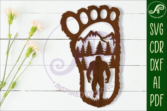Download Bigfoot Yeti Footprint Wall Art Sign - Wall Collection