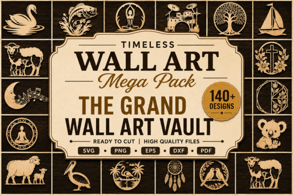 Download Timeless Wall Art Mega Pack SVG Bundle - Wall Collection