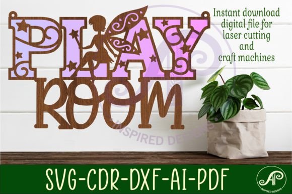 Download Play Room Fairy Wall Sign, SVG File - Wall Collection