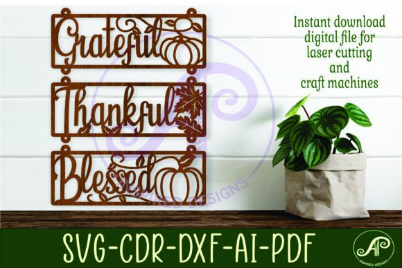 Download Thanksgiving Wall Sign Grateful Thankful - Wall Collection
