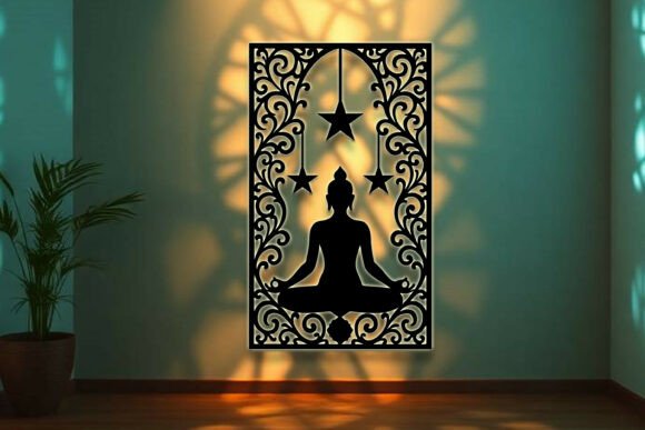 Download Yoga Sign Laser Cut Wall Decor SVG - Wall Collection