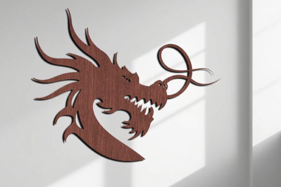 Download Laser Cut Dragon Wall Art SVG Sign - Wall Collection