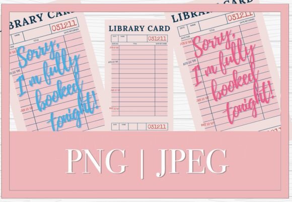 Download Pink Library Card Wall Art Booked SVG - Wall Collection