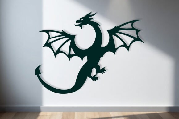 Download Laser Cut Dragon Wall Art SVG Sign - Wall Collection