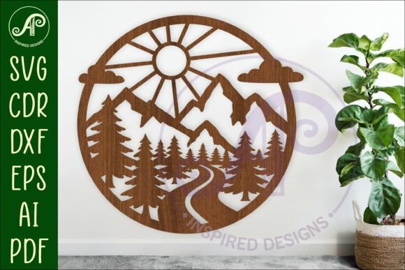 Download Forest Road Wall Sign, SVG Laser Cut - Wall Collection