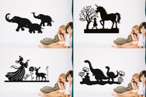 Download Laser Cut Kids Room Decor Wall Art SVG - Wall Collection