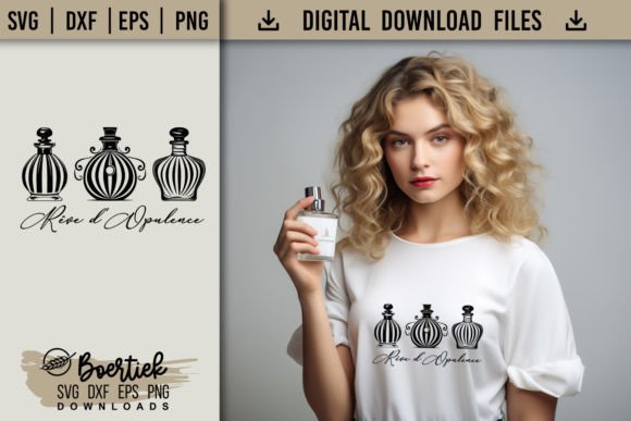 Download Three Perfume Bottles, SVG File - Three Collection