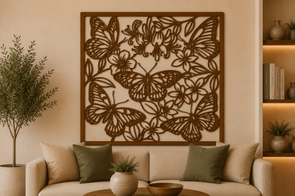 Download Butterfly Wall Decor SVG Laser Cut File - Wall Collection