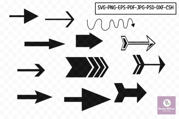 Download Arrow Shapes and Templates Set Three - Three Collection