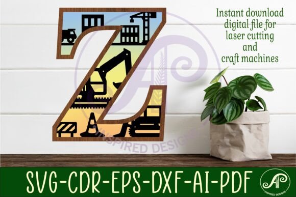 Download Construction Large Z Wall Letter 3 Layer - Wall Collection
