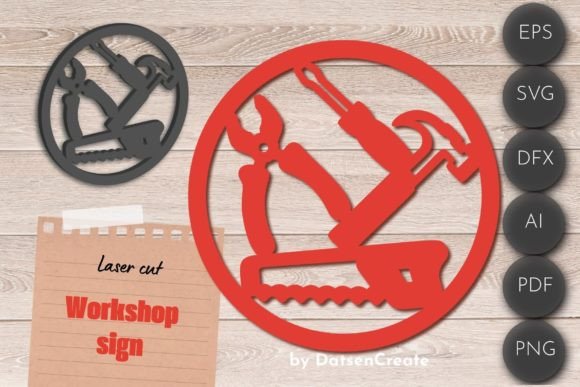 Download Workshop Wall Art, Repair Door Sign Svg - Wall Collection