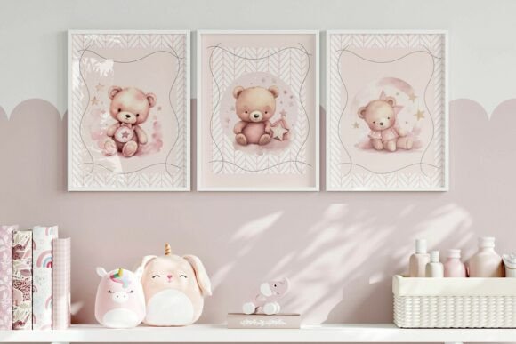 Download Teddy Bear Nursery Wall Art Bundle - Wall Collection