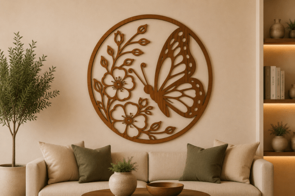 Download Butterfly Wall Decor SVG Laser Cut File - Wall Collection