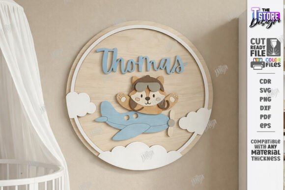 Download 3D Kids Room Wall Name Sign Laser Cut - Wall Collection