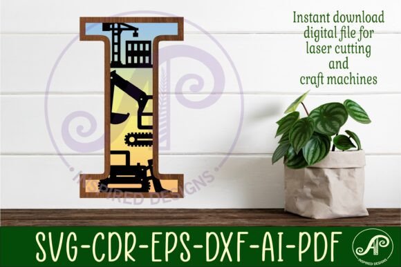 Download Construction Large I Wall Letter 3 Layer - Wall Collection