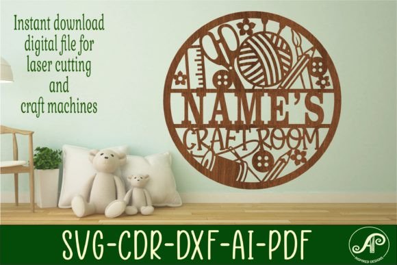 Download Craft Room Name Sign SVG Cut File - Craft room name sign Collection