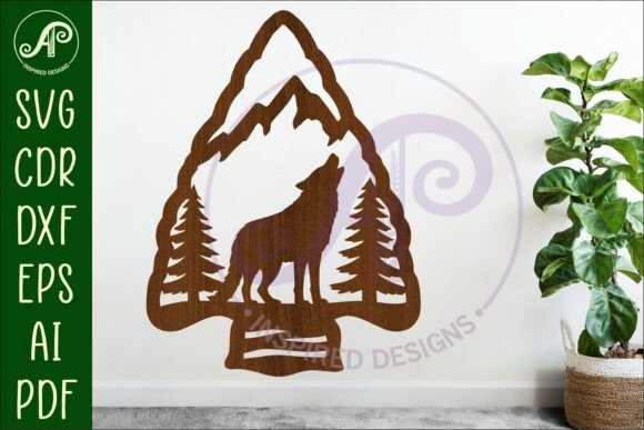 Download Arrowhead Wolf Animal Wall Sign - Wall Collection