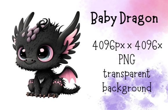 Download Cute Baby Dragon Sticker Wall Art - Wall Collection