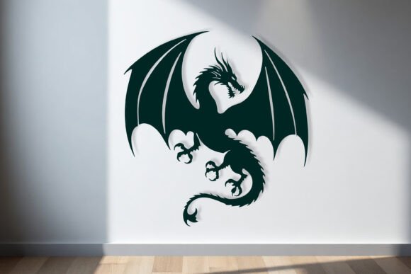 Download Laser Cut Dragon Wall Art SVG Sign - Wall Collection