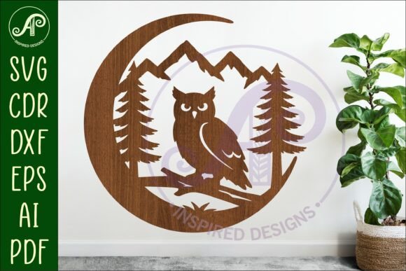 Download Crescent Moon Wolf Animal Wall Sign - Wall Collection