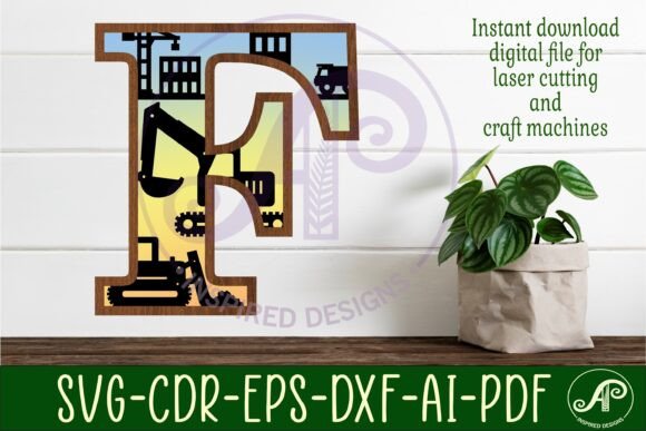 Download Construction Large F Wall Letter 3 Layer - Wall Collection