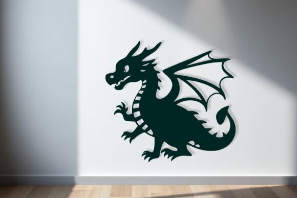 Download Laser Cut Dragon Wall Art SVG Sign - Wall Collection