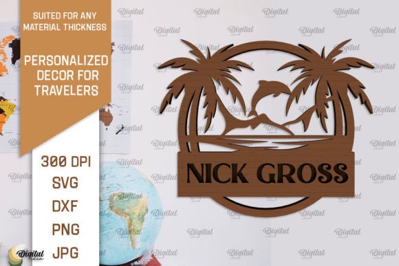 Download Personalized Sign for Traveler Laser Cut - Premium Resources
