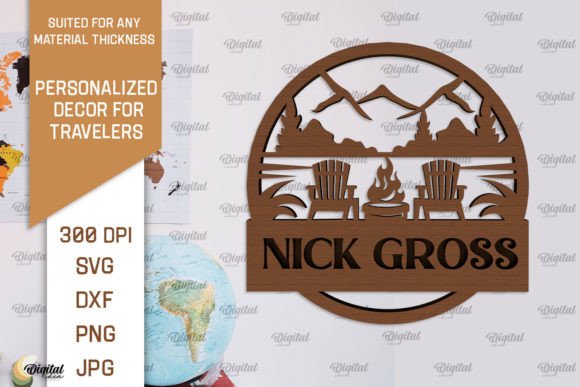 Download Personalized Sign for Traveler Laser Cut - Premium Resources