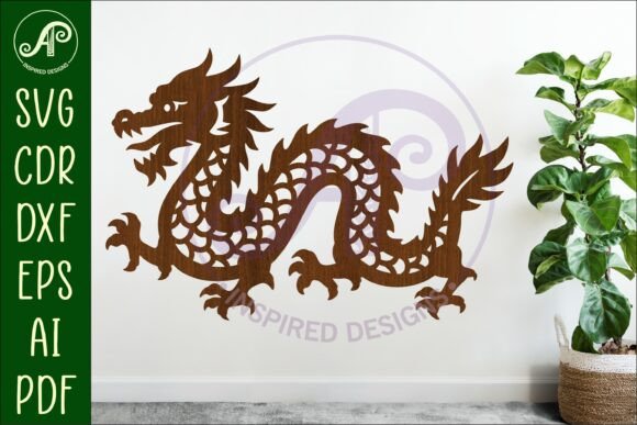 Download Chinese Dragon Wall Art Sign, SVG File 1 - Wall Collection