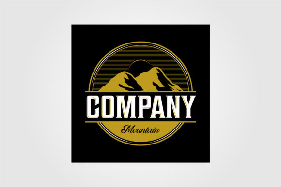 Download Vintage Mountain Outdoor Company Logo - Premium Resources