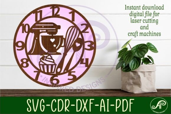 Download Bakers, Kitchen Themed Clock Wall Clock - Wall Collection
