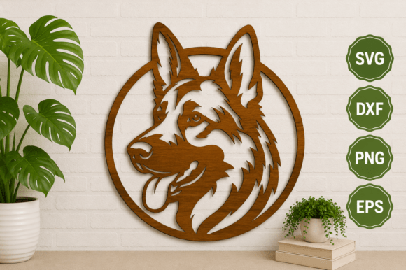 Download Dog Wall Art SVG Laser Cut - Wall Collection