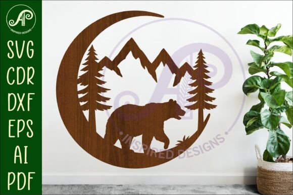 Download Crescent Moon Bear Animal Wall Sign - Wall Collection