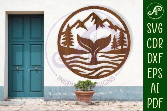 Download Whale Tail Wall Sign, SVG File. Vector - Wall Collection