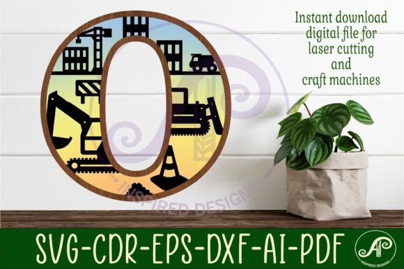 Download Construction Large O Wall Letter 3 Layer - Wall Collection